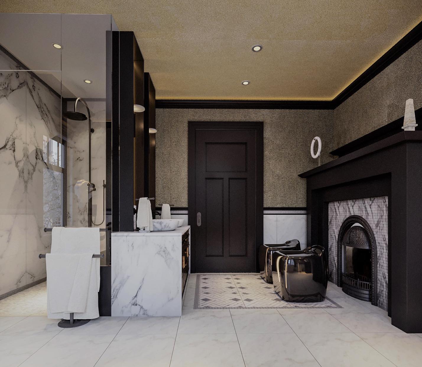 Renderings for a primary bathroom 
.
.
.
#conceptdesign #renderings #bathroominspo #primarybathroom #bathroomdecor #mdg #meadedesigngroup #ivanmeade #interiors #interiordesign #yyjdesign #victoriabc #luxurydesign #luxurylifestyle #luxuryhome #interiordesignyyj #elegance #interiordesignyyj