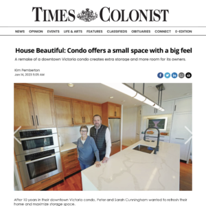 Times Colonist, ‘Condo Remake’ Article with Iván Meade