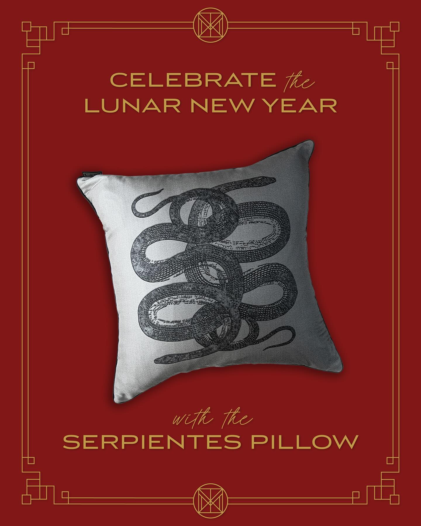 Celebrate the Year of the Snake in Style. 

In honor of the Lunar New Year, we present the Serpientes pillowcase—a hypnotic design from the Surreal Representations, Iván Meade Couture Pillowcase Collection. Featuring two etching-style serpents, this silk and velvet pillow embodies temptation, desire, and intrigue—just like your urge to add it to your space.

A statement piece that’s both edgy and effortlessly elegant. 

Available at www.ivanmeade.com
.
.
.
#lunarnewyear2025 #yearofthesnake #serpientespillowcase #ivanmeadepillowcasecollection #surrealrepresentations #ivanmeadefabrics